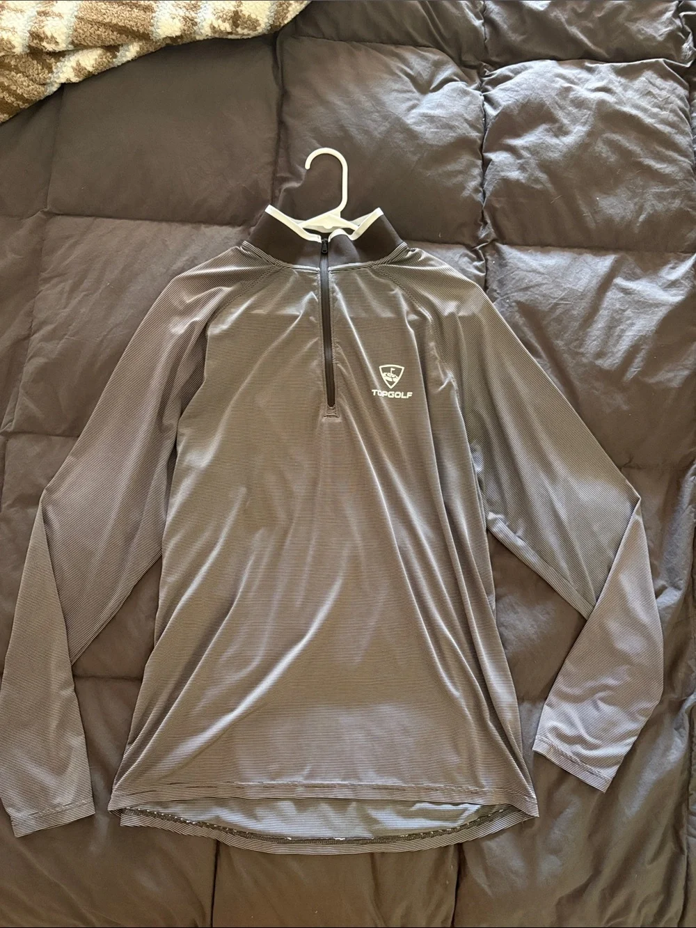 Under Armor Topgolf Gray Long Sleeve Quarter-Zip Pullover - Picture 1 of 6